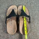 Vionic Wanda Women’s Sz 7.5 Black Leather T-Strap Thong Flip Flop Sandals Casual Photo 8