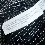 ZARA | TRF Collection Black White Tweed Shift Dress Gold Buttons Mini | Medium Photo 14