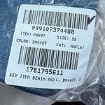 Madewell  The Rilee Denim Midi Skirt Women's 32 Blue Cotton Slit Zip Fly NWT Photo 6