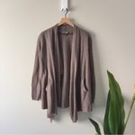 Barefoot Dreams Cozy Brown Open-Front Cardigan Long Sleeve Pockets Soft Winter S Photo 2
