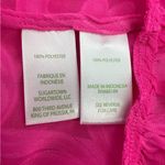 Lilly Pulitzer  Linley Coverup Plumeria Hot Pink Poly Crepe Swirl Clip Dress Photo 6