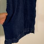 RD Style  Navy Denim Dress with Lace-Up Detail Photo 2