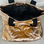 VICTORIA’S SECRET LARGE ROSE GOLD METALLIC PUFFER TOTE BAG Photo 1