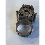 Vintage Sterling Silver Jewish Traditional Marriage Wedding Ring Judaica 10 10.5 Photo 2