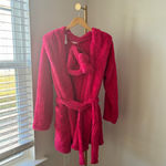 Target NEW - Colsie by  Women's 2pc Hoodie Robe and Headband Set - Hot Pink M/L  Photo 2