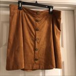 American Rag  faux suede button front skirt Photo 1