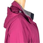 L.L.Bean raspberry pink with grey trim Thinsulate Quilted winter coat Small VGUC Photo 5