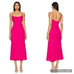 Bardot  Adoni Zigzag Midi Dress Magenta Pink 10 Photo 2