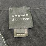 Andrea Jovine  Black  Cardigan with Button Details made in Italy Photo 1