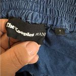 The Kooples  Mini Dress Blue Denim Button Front Off Shoulder Long Sleeve Photo 1