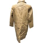 Via Accenti Expertly Tailored Tan Leather Trench‎ Coat Size 14W Photo 1