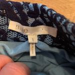 Maje  Blue Jeko Pleated Guipure Lace Mesh Skirt 2 Pockets Lined Back Zip Sz 1 XS Photo 6