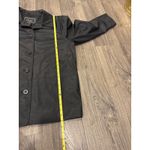 Carte Womens Black Lightweight Trench Coat Jacket Size L Button Front Pockets Size L Photo 6