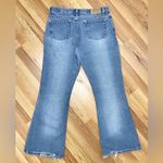 American Eagle VINTAGE Flare Leg Jeans Distressed Low Mid Rise 90s Y2K Size 12 Photo 2