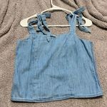 Old Navy denim Bow top Photo 0
