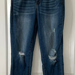 Judy Blue Distressed Relaxed Fit Jeans Medium Wash Denim Size 31 Photo 0