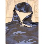 PINK - Victoria's Secret  women's large blue camo THICK Warm fleece-lined hoodie Photo 2