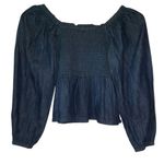 J.Crew  Long Sleeves Denim Blouse Size XS NWT Photo 2