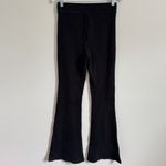 Aerie  Black Ribbed Flare Pants Size Small Long Photo 4