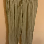 Lake green striped pajama pants Photo 0