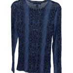 BCBGMAXAZRIA Snakeskin Long Sleeve Shirt Photo 4