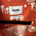 Brava Fabrics Mikia Printed Coral Blouse Orange Photo 7