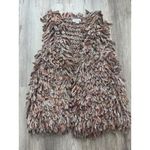 Anthropologie Hand Knit by Dollie Sherbet Loop Knit Vest Size M/L Photo 5