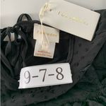 Foxiedox Anthropologie  Dress Women Small Black‎ Babette Lace Cold Shoulder Mini Photo 3