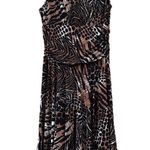Ronni Nicole Ronnie Nicole animal print sleeveless dress V-neck asymmetrical hem flattering Photo 2