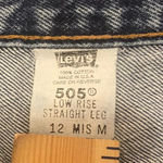 Levi's  505 2001 Y2K Vintage Dark Washed Low Rise Straight Leg Jeans, 12 Mis M Photo 5
