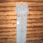 Mac Duggal  9136 Womens Embellished High Neck Butterfly Sleeve Gown Photo 10