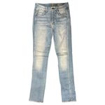 7 For All Mankind  Denim 27 Light Blue Wash High Waisted Vintage Straight Jeans Photo 1