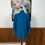 Beautiful Vintage 1980s Portrait Wool Coat! Blue Size 10 Photo 5