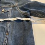 IZOD Denim Blue Jacket Size Large Button Up Collared Long Sleeve Photo 10