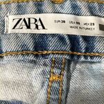 ZARA  Super Ripped Baggy Distressed‎ Light Washed Jeans Size 6 Photo 6