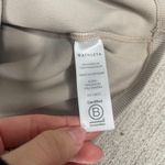 Athleta  Ribbed Cream Tan Racerback Tank Top‎ Cropped Extra Large XL Stretchy Photo 2