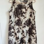 Bryn Walker  Womens Dress Size Small Floral Print Bubble Hemline White Gray Photo 1