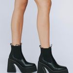 Nasty Gal Faux Leather Chelsea Ankle Boots Photo 0