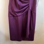 XScape Dress Plum (Purple) Short 3/4 Sleeve Scuba Dress w/ Side Ruche Sz 22W NWT Photo 7