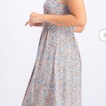 BCBGeneration A-line Midi Dress Sleeveless Surplice Neckline Floral Women's XS Photo 2