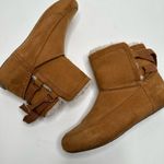 Lucky Brand Accalie Faux Fur Sherpa Lined Booties in Cognac Size 8 Photo 8