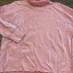 Aerie  Sweatshirt Top Women’s Medium Pink Turtleneck Mock Neck Photo 0