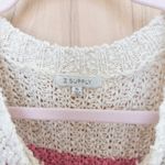 Z Supply  Womens Striped Sweater Size XL Multicolor Open Knit Boho Coastal Cozy Photo 4