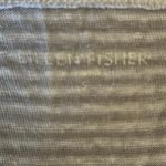 Eileen Fisher  Size S Grey White Striped Top Organic Linen Long Sleeve Shirt Photo 3