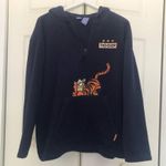 Disney Vintage Tigger Fleece Hooded Quarter Zip Hoodie Size XL Sweatshirt Photo 1