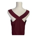 Mossimo Shift Dress Size M Burgundy Red Sleeveless Solid Racerback Casual Size M Photo 5
