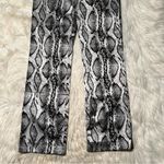 I am gia I.AM.GIA Slater Snake Print Zip-Front Pant Silver Black M Photo 4