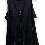 Yoana Baraschi Anthropologie  100% Silk Black Beaded Sleeveless‎ Top Sz S Photo 0