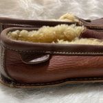 Cabela's Mens Leather & Shearling Lined Moccasin Slippers With Tassels Photo 4