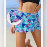 NEW High Waisted Swim Skirt Bathing Suit Bottoms
Drawstring Ruched Brief XL Blue Photo 4
